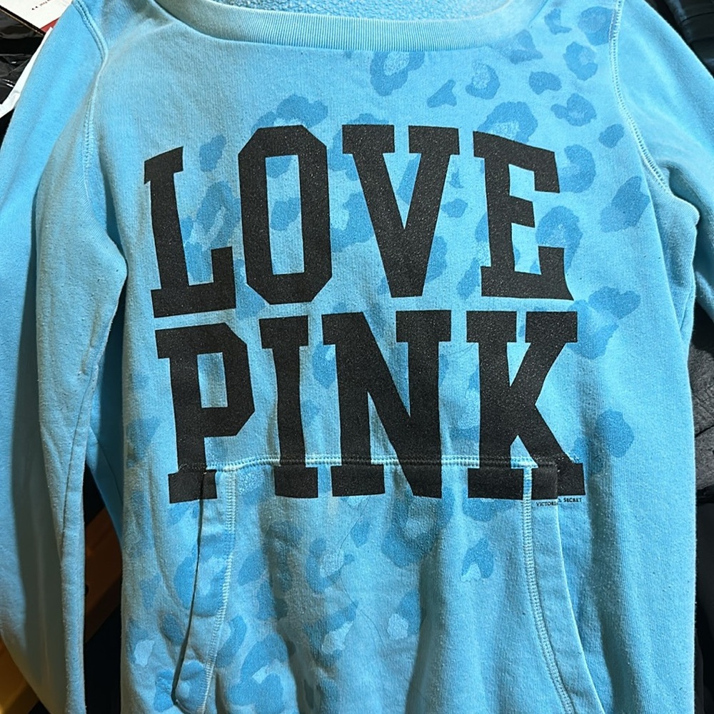 Y2K VS Pink Sweatshirt sz S - Picture 3 of 4